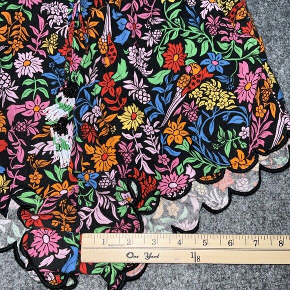 Farm Rio Shorts Womens Size S Tropical Garden Linen Blend  Beach Casual Vacation - Picture 5 of 11